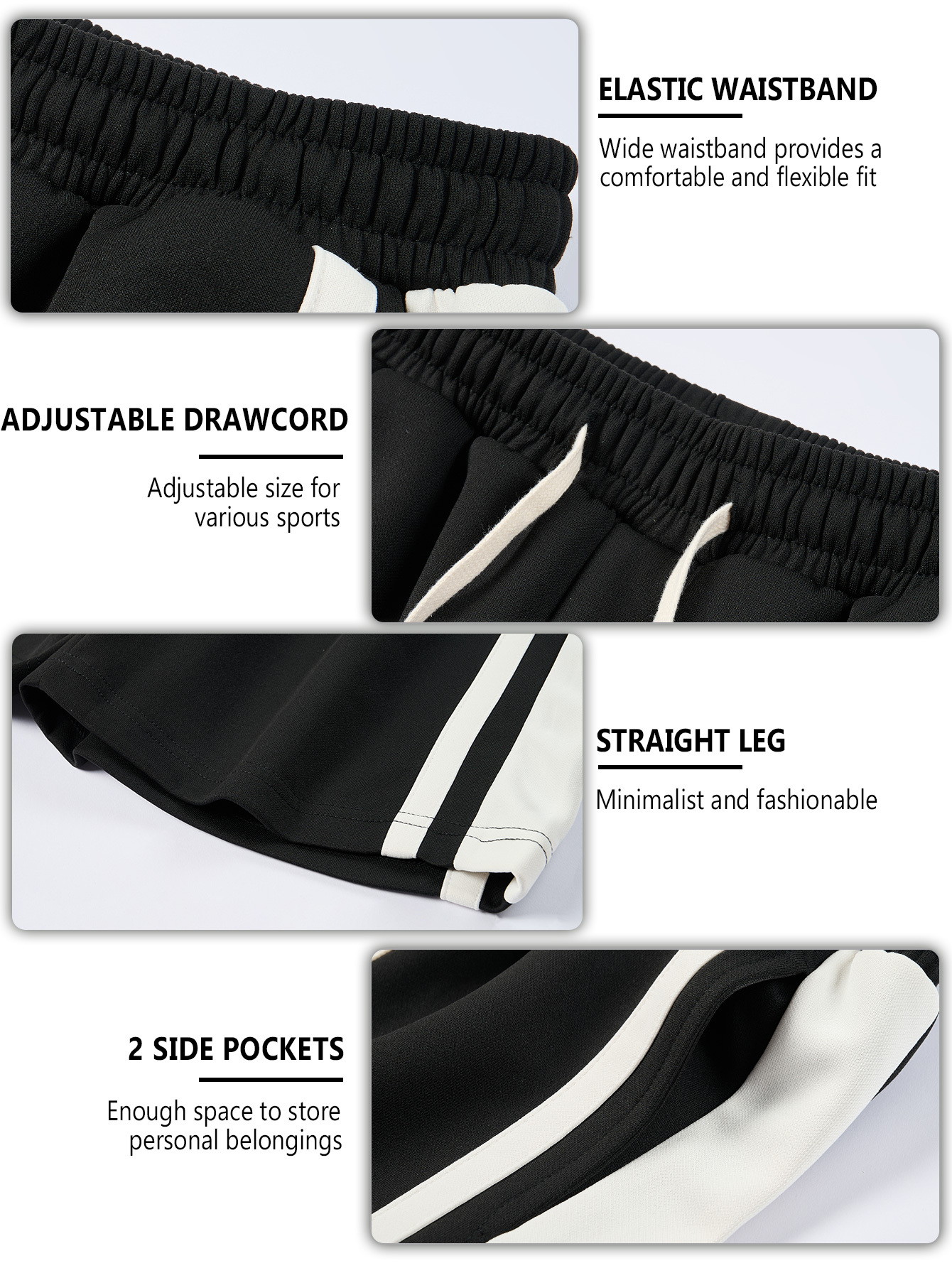 d42 mens striped casual shorts drawstring washable loose hem spring and summer sports and details 5