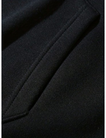 Men's Plus Size Dark Bear Graphic Sweatshirt - Casual Crew Neck, Polyester Blend, Machine Washable, PLUS SIZE